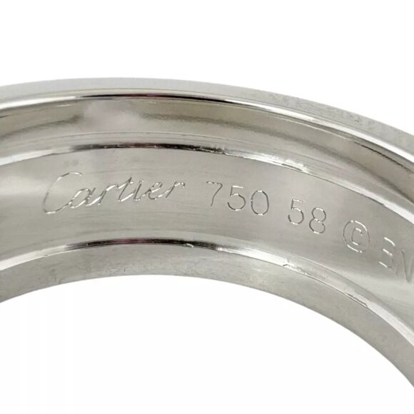 CARTIER Ring US 8 5/8 EU58 K18 2C Black lacquer 2003 limited edition used - Picture 5 of 8